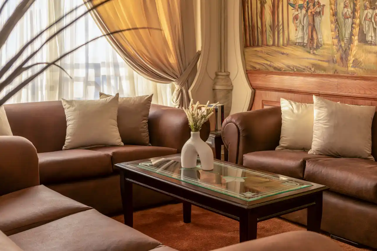 Lounge aboard the MS Nile Crown III Nile Cruise Nile cruise